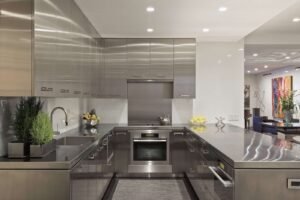 stainless steel kitchen