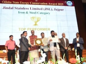 Jindal Stainless’s Jajpur Unit wins Top Performer Award at Odisha State Energy Conservation Awards 2025