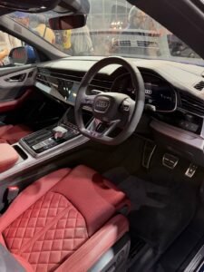 The stainless steel edge inside the Audi SQ8